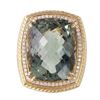 Image 4 : 14KT Yellow Gold Amethyst and Diamond Ring-#913