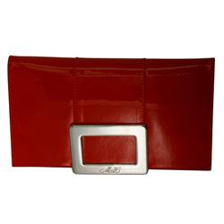 NEW Roger Vivier Purse Red Patent Leather With Bag -#636