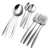 Image 2 : Georg Jensen Cypress Pattern by Tias Eckhoff Sterling Silver Flatware Set Circa 1953-#1752