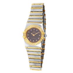 Ladies 14KT Yellow Gold Diamond Omega Constellation Watch-#1769