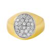 Image 2 : 18KT Yellow Gold Diamond Ring-#182