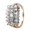 Image 1 : 14KT Yellow Gold Ladies Diamond Ring-#1177