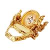 Image 4 : 18KT Yellow Gold Eric de Kolb Diamond, Emerald and Ruby Ring-#562