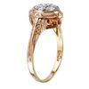 Image 2 : 14KT Yellow Gold Diamond Ring-#1684