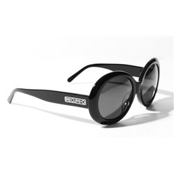 MEGUMI•O No Cheek Touch Sunglasses, MEGUMI•O Polarized UV400 Italian Acetate Sunglasses (Black)-#233