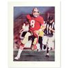 Image 1 : Daniel M. Smith - "Run & Shoot (Steve Young)" Limited Edition Lithograph Dated (1992), Numbered and 