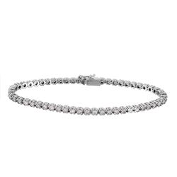 14KT White Gold Diamond Bracelet-#1614
