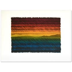 Mount Tam Limited Edition Serigraph by Marcus Uzilevsky, Numbered and Hand Signed with Certificate o
