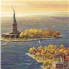 Image 2 : Ellis Island - Fall LIMITED EDITION Mixed Media by Alexander Chen, Numbered and Hand Signed with Cer