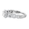 Image 3 : 14KT White Gold Diamond Engagement Ring-#1532