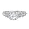 Image 4 : 14KT White Gold Diamond Engagement Ring-#1532