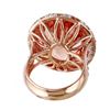 Image 4 : 14KT Rose Gold Custom Made Morganite, Sapphire and Diamond Ring-#863
