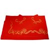 Image 1 : Designer Custom Vintage D. Porthault Paris Red and Gold Embroidered Queen Sized Sheet Set - NEW-#166