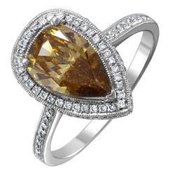 Platinum Diamond Engagement Ring-#1632