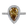Image 3 : Platinum Diamond Engagement Ring-#1632