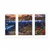 Image 1 : Underwater World Limited Edition Mixed Media Triptych (48" x 29") by Robert Lyn Nelson, Numbered and