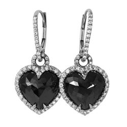 18KT White Gold Diamond Earrings-#1645