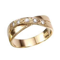 14KT Yellow Gold Diamond Ring-#1840