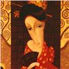 Image 2 : Legendary Russian Artist Sergey Smirnov (1953-2006)! "Geisha In Red" Limited Edition Mixed Media on 