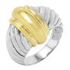 Image 1 : David Yurman Sterling Silver and 18KT Yellow Gold Ring-#446