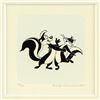 Image 2 : Pepe Le Pew Dancing (Large) Limited Edition Hand-Tinted Etching (Dated 1999) from Warner Bros., Numb