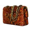 Image 2 : CHANEL Designer Multi-Color Python Double Flat Bag with Chain Straps-#592