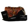 Image 4 : CHANEL Designer Multi-Color Python Double Flat Bag with Chain Straps-#592