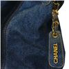 Image 4 : Authentic Designer Chanel Denim Double Strap Tote Bag with Dust Bag-#402