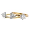 Image 2 : 14KT Yellow Diamond Engagement Ring and Guard-#458