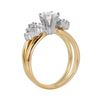 Image 3 : 14KT Yellow Diamond Engagement Ring and Guard-#458