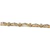 Image 2 : 14KT Yellow Gold Diamond Bracelet-#73