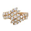 Image 3 : 14KT Yellow Gold Diamond Ring-#1874