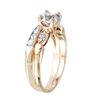 Image 2 : 14KT Yellow Gold Diamond Engagement Ring-#897