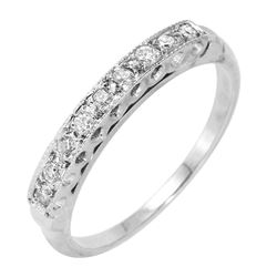 Platinum Diamond Wedding Band-#445