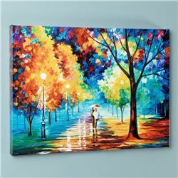 "Night Alley" LIMITED EDITION Giclee on Canvas by Leonid Afremov, Numbered and Signed with Certifica