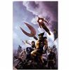 Image 3 : "New Avengers #45" LIMITED EDITION Giclee on Canvas by Aleksi Briclot and Marvel Comics, Numbered wi