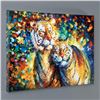 Image 1 : "Family Portrait" LIMITED EDITION Giclee on Canvas by Leonid Afremov, Numbered and Signed with Certi