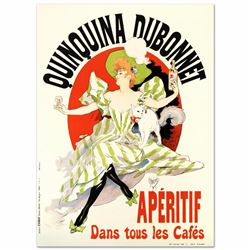 "Quinquina Dubonnet" Hand Pulled Lithograph by the RE Society, Image Originally by Jules Cheret! Inc