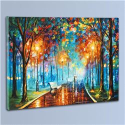 "Misty Mood" LIMITED EDITION Giclee on Canvas by Leonid Afremov, Numbered and Signed with Certificat