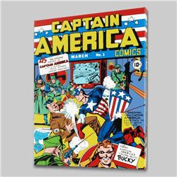 "Captain America Comics #1" LIMITED EDITION Giclee on Canvas by Jack Kirby (1917-1994) and Marvel Co