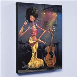 "Snow White" LIMITED EDITION Giclee on Canvas by David Garibaldi, CC Numbered from Miniature Series 