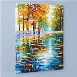 "Stroll in an Autumn Park" LIMITED EDITION Giclee on Canvas by Leonid Afremov, Numbered and Signed w