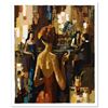 Image 1 : "Red Dress" Limited Edition Serigraph by Nelly Panto, Numbered and Hand Signed with Certificate of A
