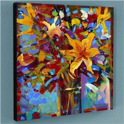 "Celebrate I" Limited Edition Giclee on Canvas by Simon Bull, Numbered and Signed with Certificate o