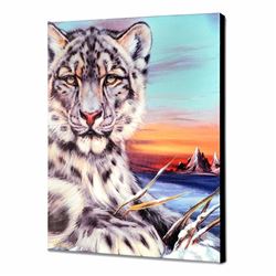 "Snow Leapord Of China" Limited Edition Giclee on Canvas by Martin Katon, Numbered and Hand Signed w