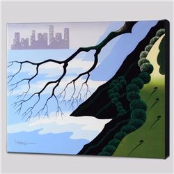 "City Lights" Limited Edition Giclee on Canvas by Larissa Holt, Protege of Acclaimed Artist Eyvind E