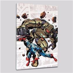 "Captain America: The 1940s Newspaper Strip #2" LIMITED EDITION Giclee on Canvas by Butch Guice and 