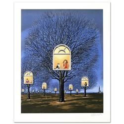 "Suspended Promises" Limited Edition Hand Pulled Original Lithograph by Rafal Olbinski, Numbered and