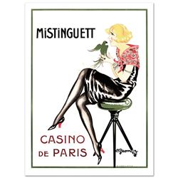 "Mistinguett-Parrot" Hand Pulled Lithograph by the RE Society, Image Originally by Charles Gesmar!-#