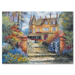 "Castle in the Woods" Limited Edition Lithograph by Anatoly Metlan, Numbered and Hand Signed with Ce